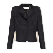 Palm Angels Blazer med kavajslag Black, Dam