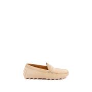 Tod's Stiliga Gommino Macro Loafers Beige, Dam