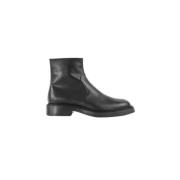 Tod's Svarta Läder Ankelboots Black, Herr