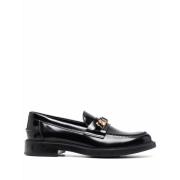 Tod's Svarta Chain Loafers - 59C Max Stil Black, Dam