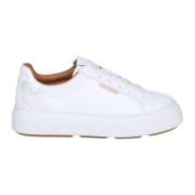 Tory Burch Vita och gröna lädersneakers White, Dam