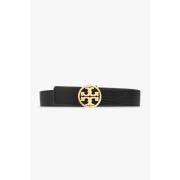 Tory Burch Reversibelt bälte Black, Dam