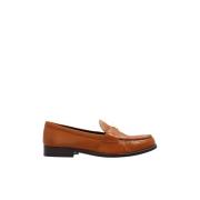 Tory Burch Läderloafers Brown, Dam