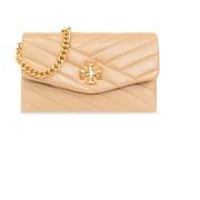 Tory Burch ‘Kira’ plånbok med kedja Beige, Dam