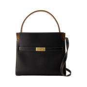 Tory Burch Lee Radziwill Dubbel Liten Plånbok - Svart Black, Dam