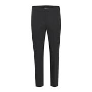 InWear Baselastisk midja plisserad byxa Black, Dam