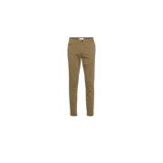 Knowledge Cotton Apparel Joe Slim Chino Byxor Beige, Herr