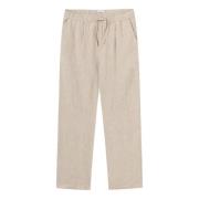 Knowledge Cotton Apparel Straight Trousers Beige, Herr