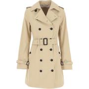 Save The Duck Beige Trenchcoat för kvinnor Beige, Dam