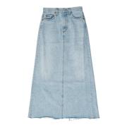 Agolde Denim Skirts Blue, Dam