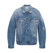 MM6 Maison Margiela Denimjacka - Stilren och Sofistikerad Blue, Herr