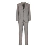 Brioni Single Breasted Suits Gray, Herr