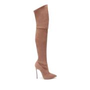 Casadei Blade Over-knä Stövlar Beige, Dam