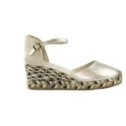 Espadrilles Wedges Yellow, Dam