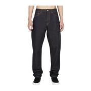 Moncler Texttryck Jeans Black, Herr