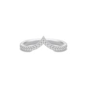 Julie Sandlau Ocean Crest Ringar - Rhodium Gray, Dam