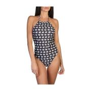 Moschino Polka Dot Baddräkt - Vår/sommar kollektion Black, Dam