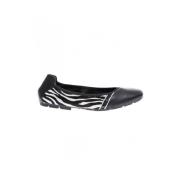 Hogan Balettskor med Zebra Print Black, Dam