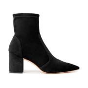 Stuart Weitzman 75 Block Stretch Bootie för stiliga utflykter Black, D...