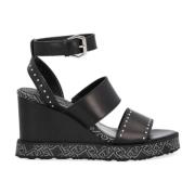 Liu Jo Eleganta Svarta Platta Sandaler Black, Dam