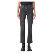 Liu Jo Prinsessa Hög Midja Cropped Jeans Black, Dam