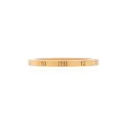 Maison Margiela Silverring med logotyp Yellow, Dam