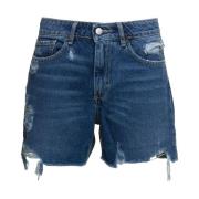 Icon Denim Denim Shorts Blue, Dam