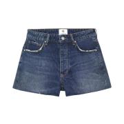 Anine Bing Vintage Denim Shorts Blue, Dam