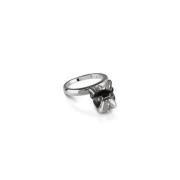 Chantecler Silverhundring med Svart Spinel Black, Dam