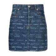 Marni Denim Kjolar, Klassisk Kollektion Blue, Dam