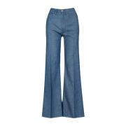 Don The Fuller Flared Jeans Blue, Dam