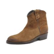 Via Roma 15 Damernas Velvet Martora Skor Aw23 Brown, Dam