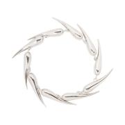 Mugler Polerad silver Spike Armband Gray, Dam