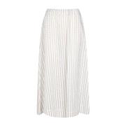 Kaos Midi Skirts White, Dam