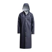 Stutterheim Stockholm Long Print Navy Blue, Unisex