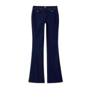 Liu Jo Flare Jeans i rå denim med hög midja Blue, Dam