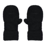 Yohji Yamamoto Svarta Fingeröverdragshandskar för Kvinnor Black, Dam