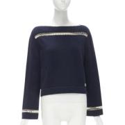 Chanel Vintage Pre-owned Kashmir toppar Blue, Dam