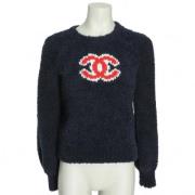 Chanel Vintage Pre-owned Ylle toppar Blue, Dam