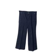 Isabel Marant Pre-owned Förägda bomullsdenim jeans Blue, Dam