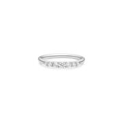 Julie Sandlau Elegant Dainty Harmony Ring med Top Wesselton Diamant Gr...