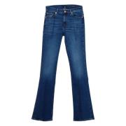 7 For All Mankind StÃ¶vlarcut smala jeans jswbc120sl Blue, Dam