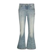 Blumarine Flared Jeans Blue, Dam