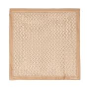 Calvin Klein Lyxig Silkesbandana 70x70 Beige, Dam