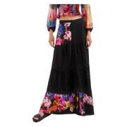 Desigual Kjolblommig Black, Dam