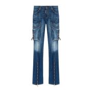 Dsquared2 Cargo Style Jeans Blue, Dam