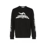 Givenchy Logo Split Sweatshirt Black, Herr