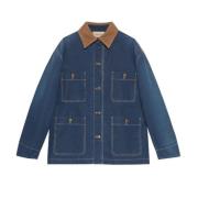 Gucci Denimjacka i lång modell Blue, Dam