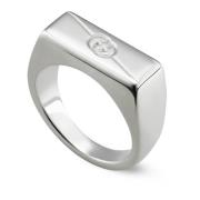 Gucci Ring i sterlingsilver med Interlocking G-logotyp Gray, Dam