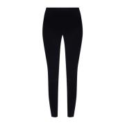 Helmut Lang Leggings with rib detail Black, Dam